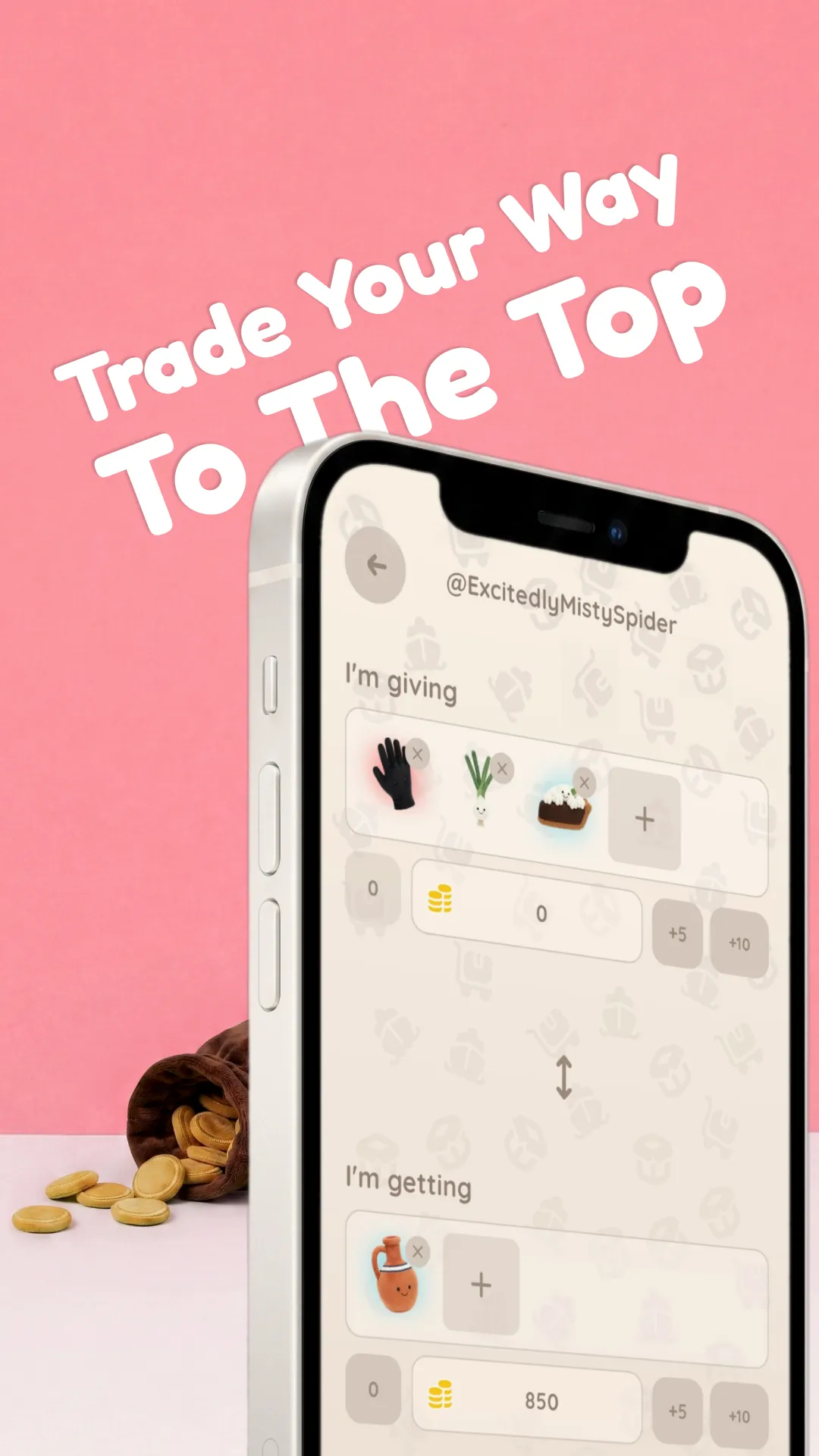 Trade plushies with other collectors
